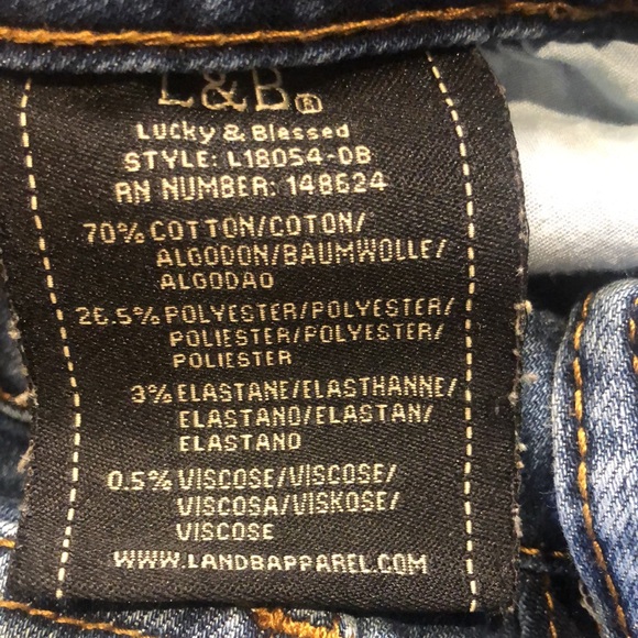 L & B Lucky and Blessed “Mid Rise Skinny” Jeans - Picture 5 of 5